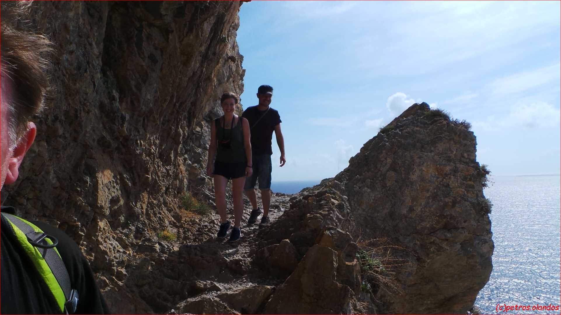 Walking high above the sea