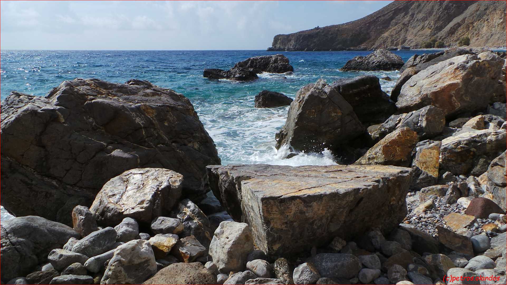 The Rocky Coast before Loutro